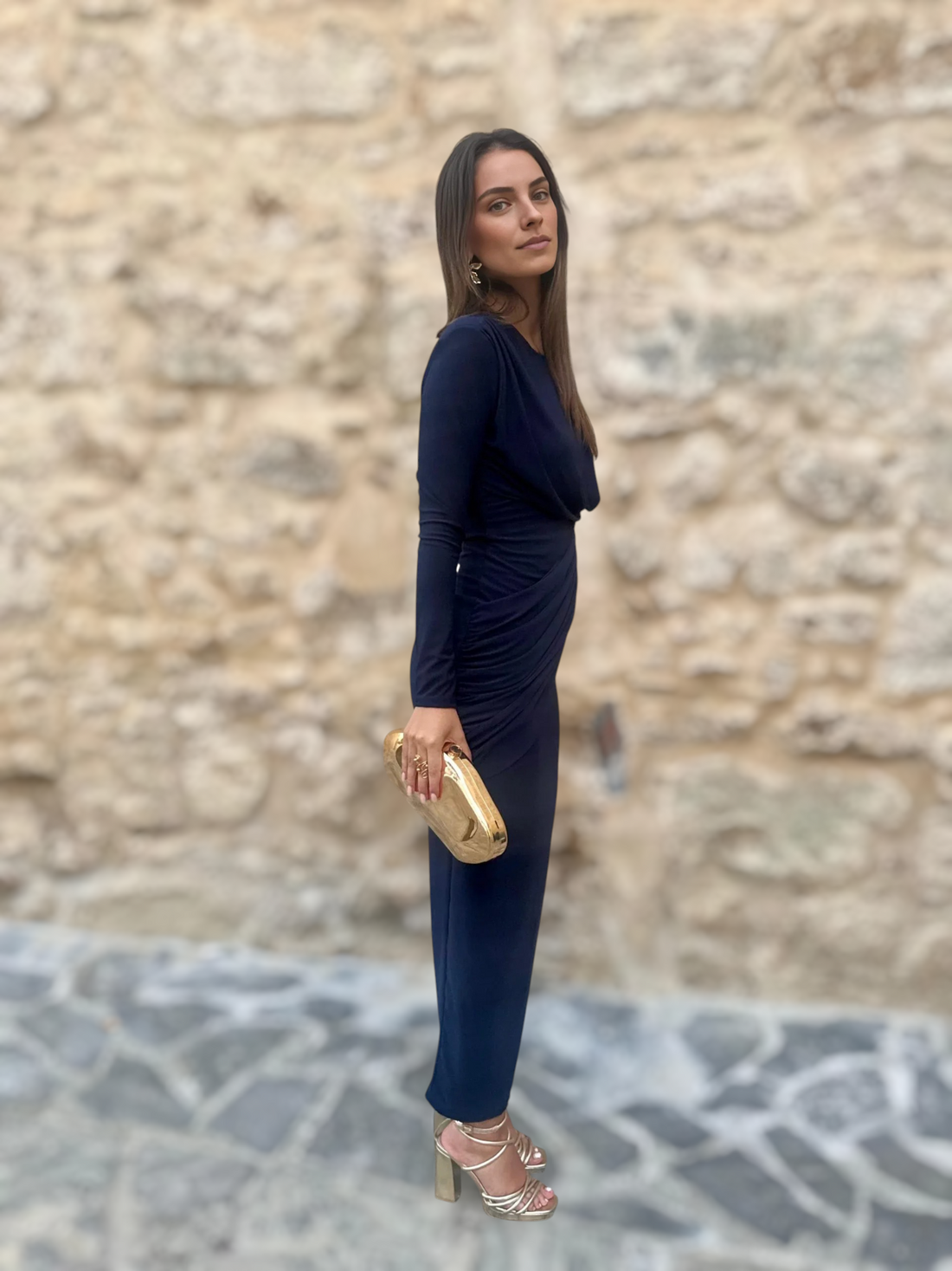 Vestido Chloe Azul Marino