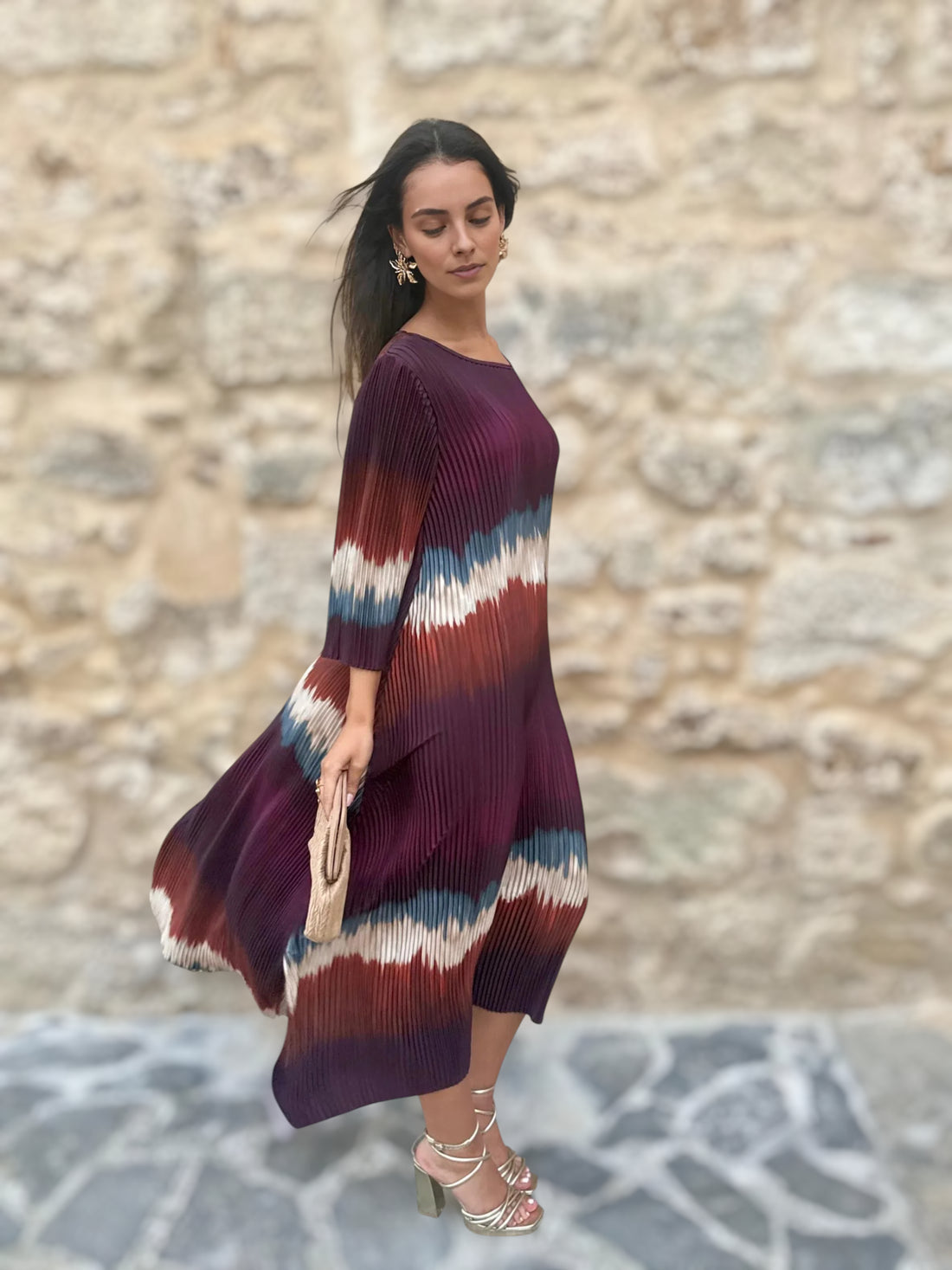 Vestido Pilar Berenjena