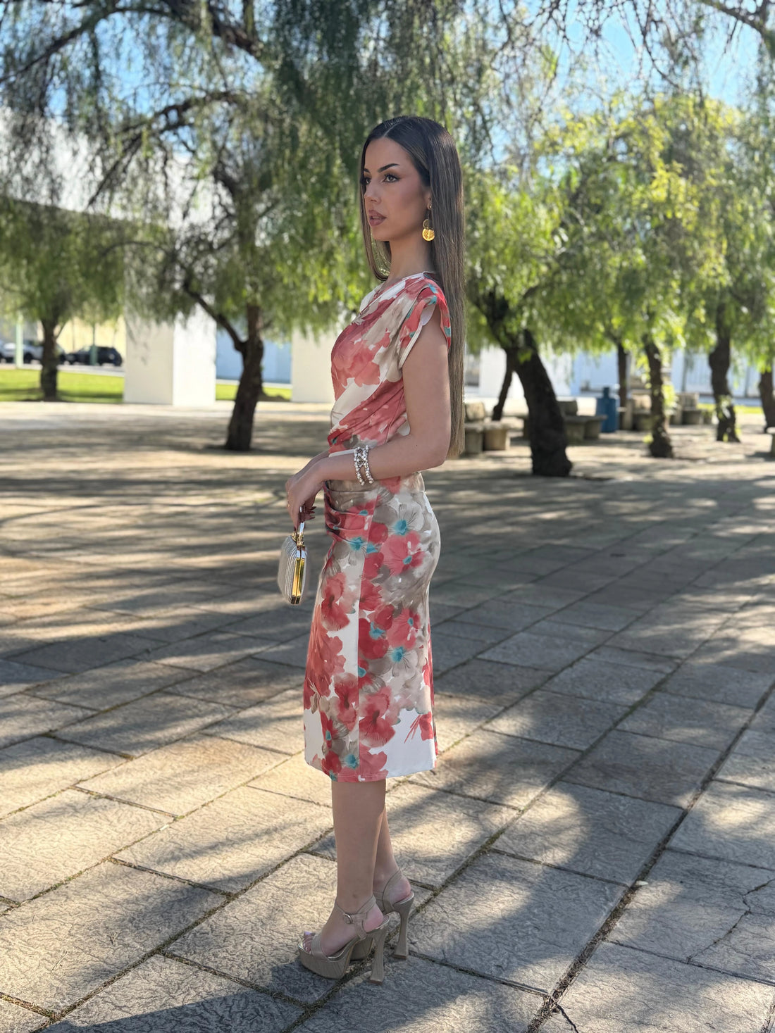 Vestido Siena Teja