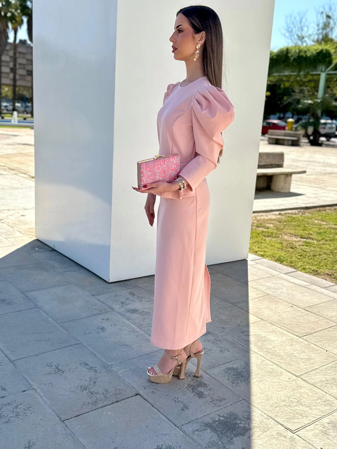 Vestido Magdalena Rosa