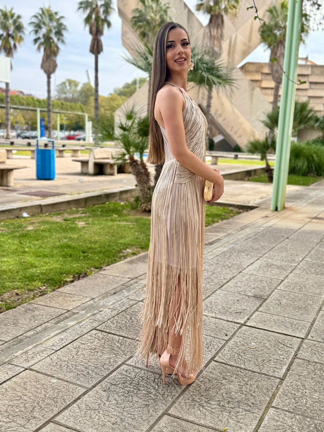 Vestido Samara Champagne