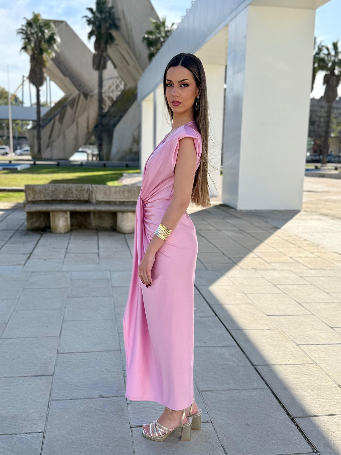 Vestido Elena Rosa Chicle