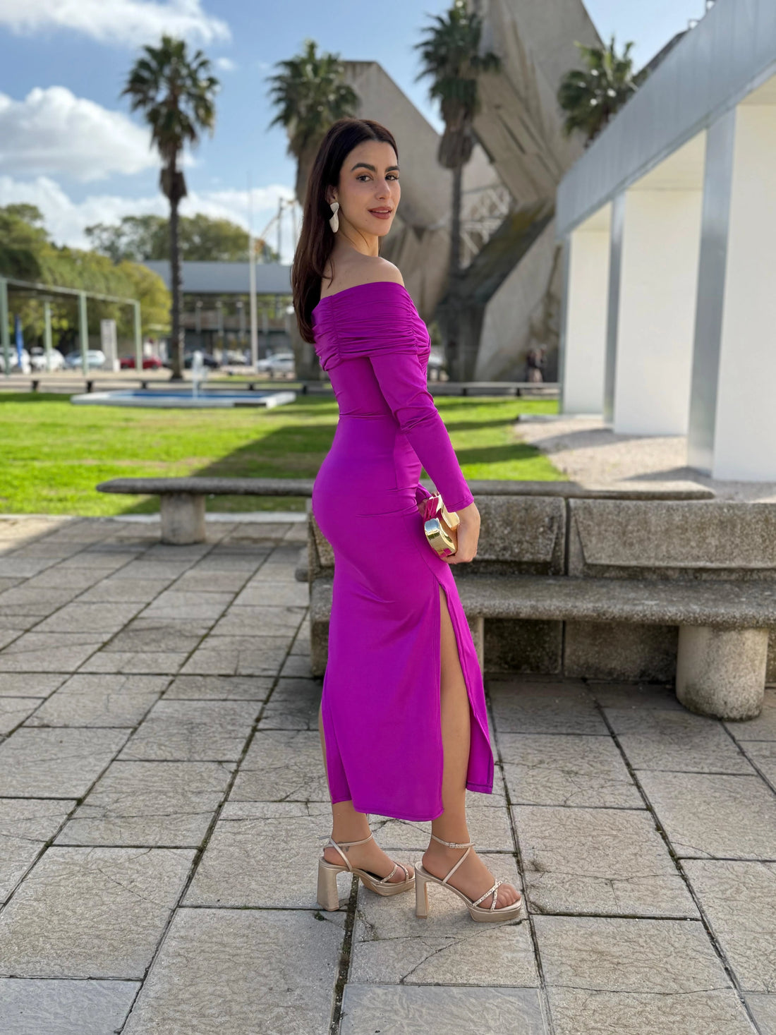 Vestido Irene Magenta