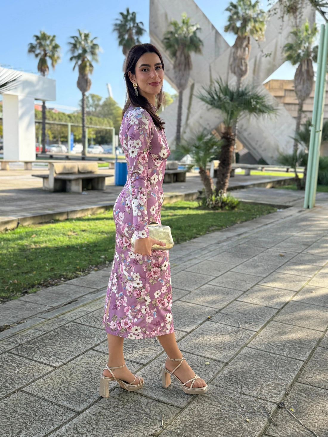 Vestido Alejandra Estampado Maquillaje