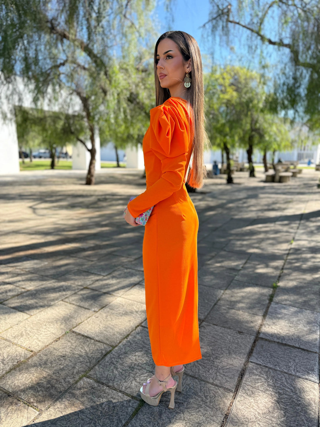 Vestido Rosario Naranja