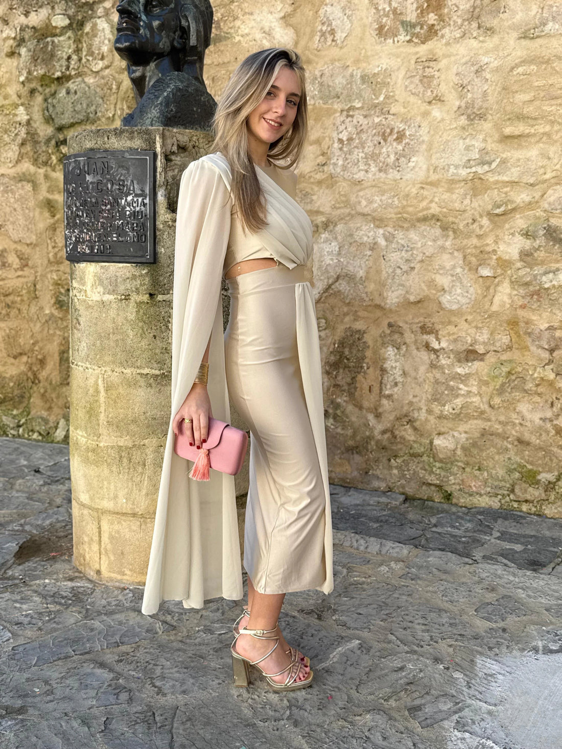 Vestido Nieves Champagne