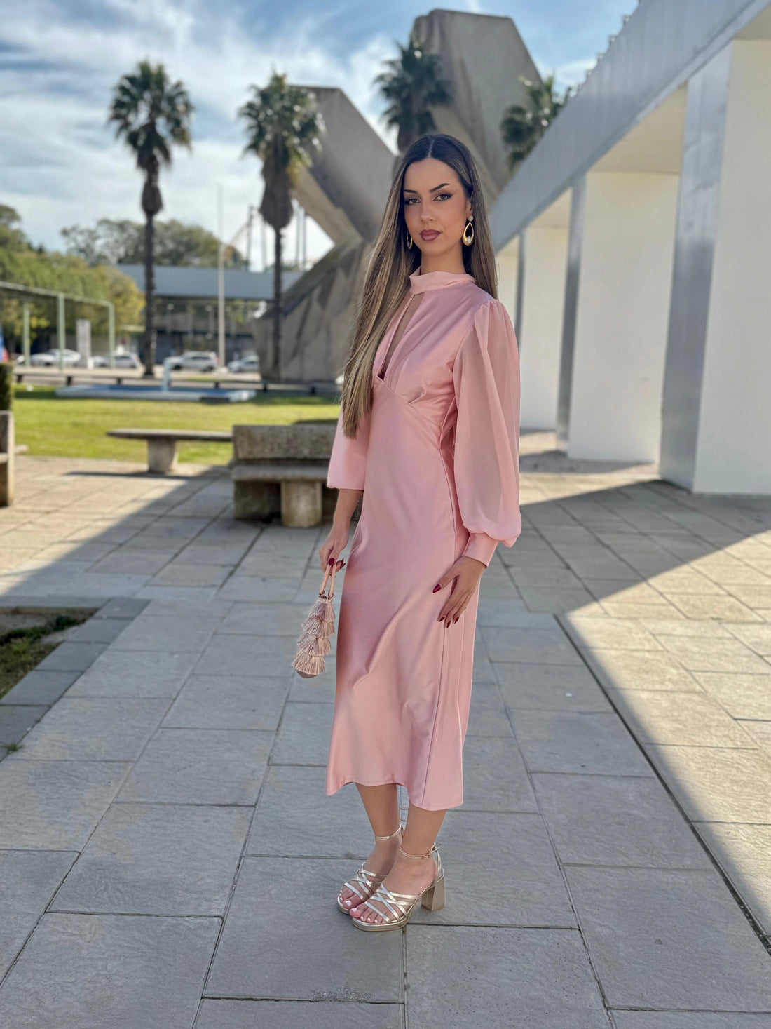 Vestido Valeria Rosa