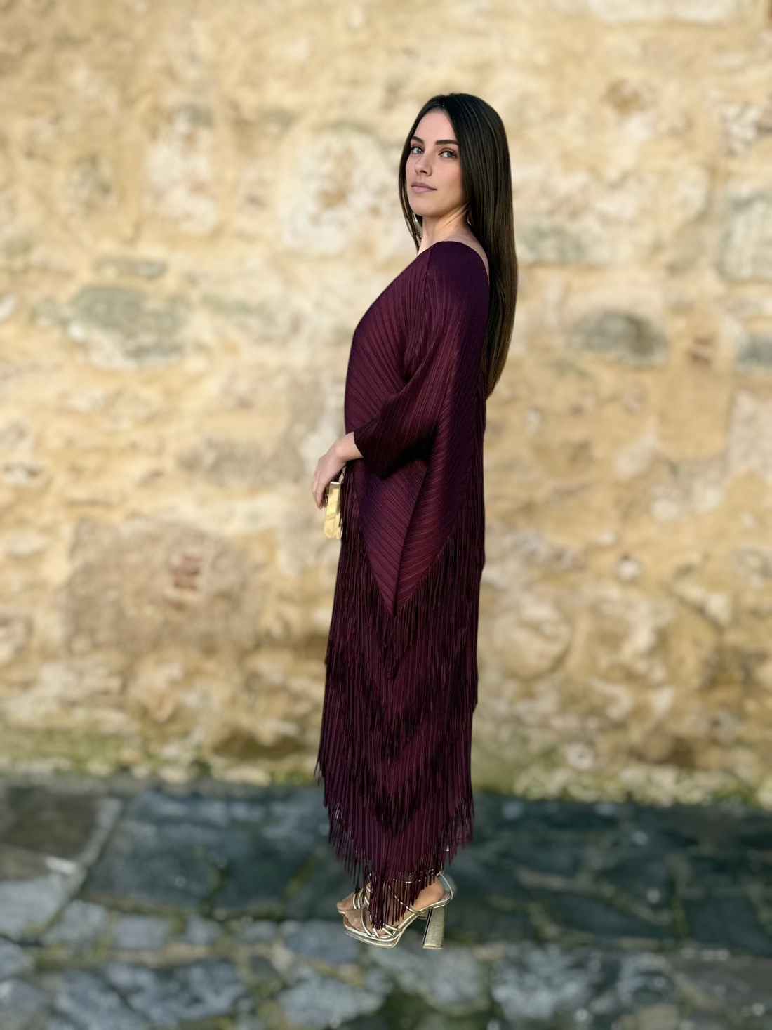 Vestido María Berenjena