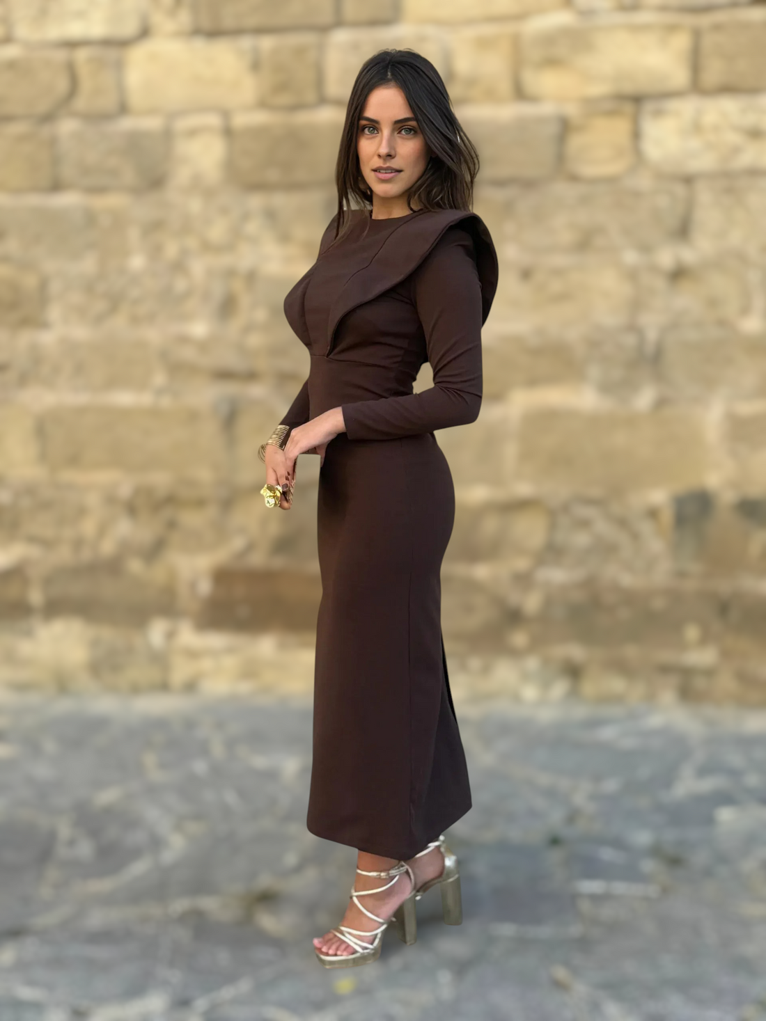 Vestido Inés Chocolate