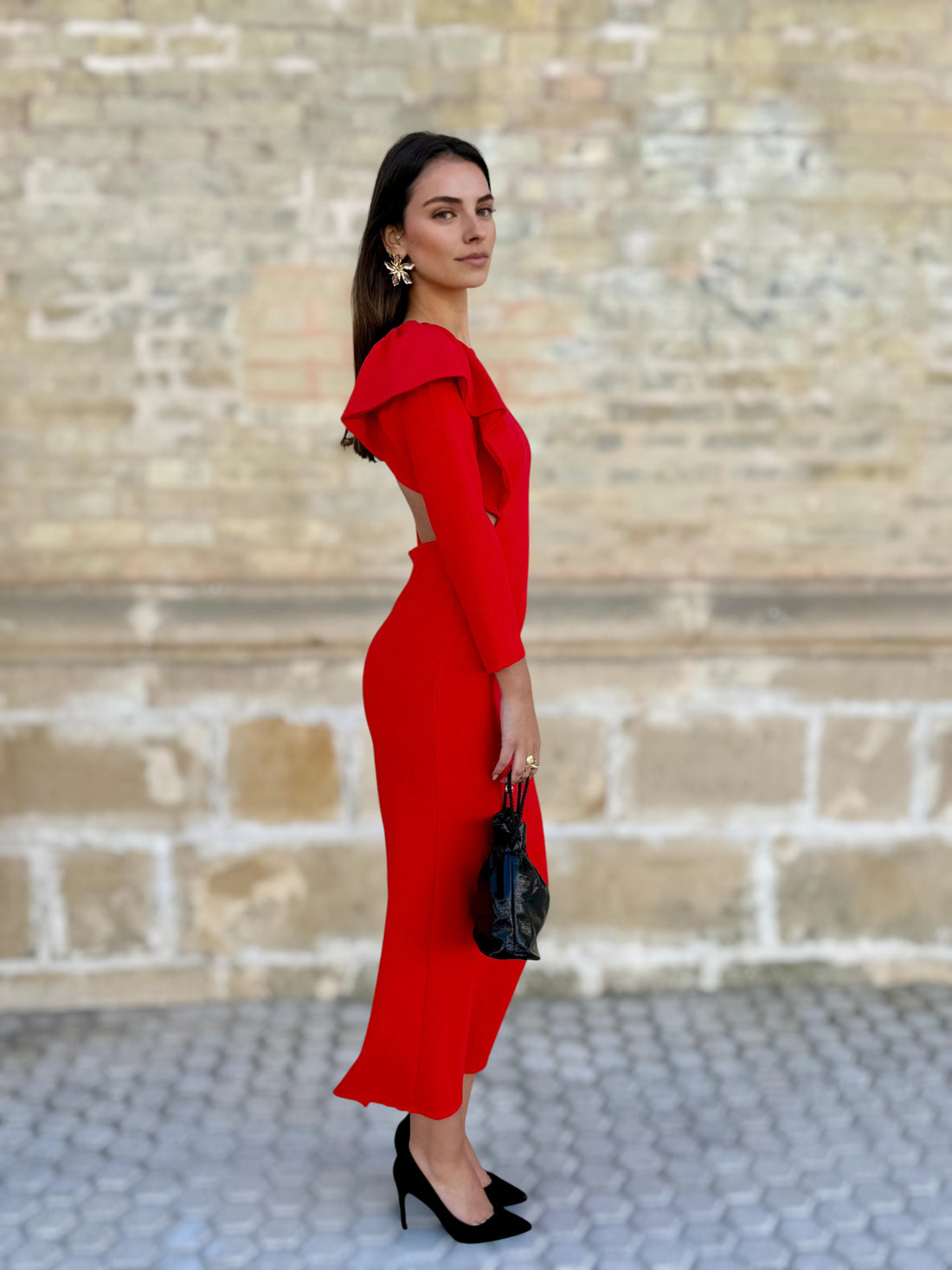 Vestido Cristina Rojo