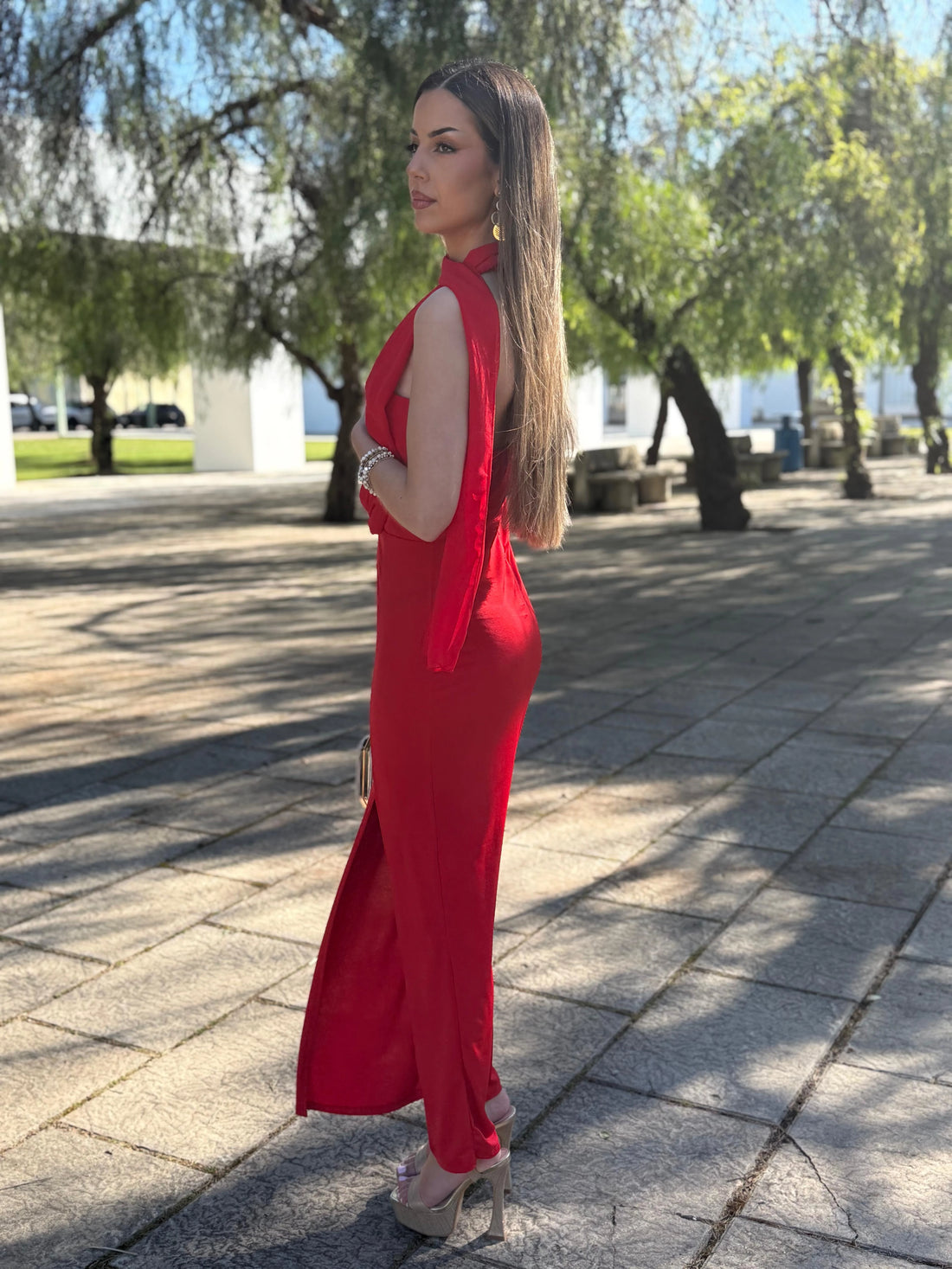 Vestido Lía Rojo